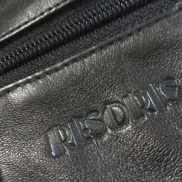 Cross Body Bag Unisex Hip Black Travel Purse Genuine Leather - Picture 7 of 7